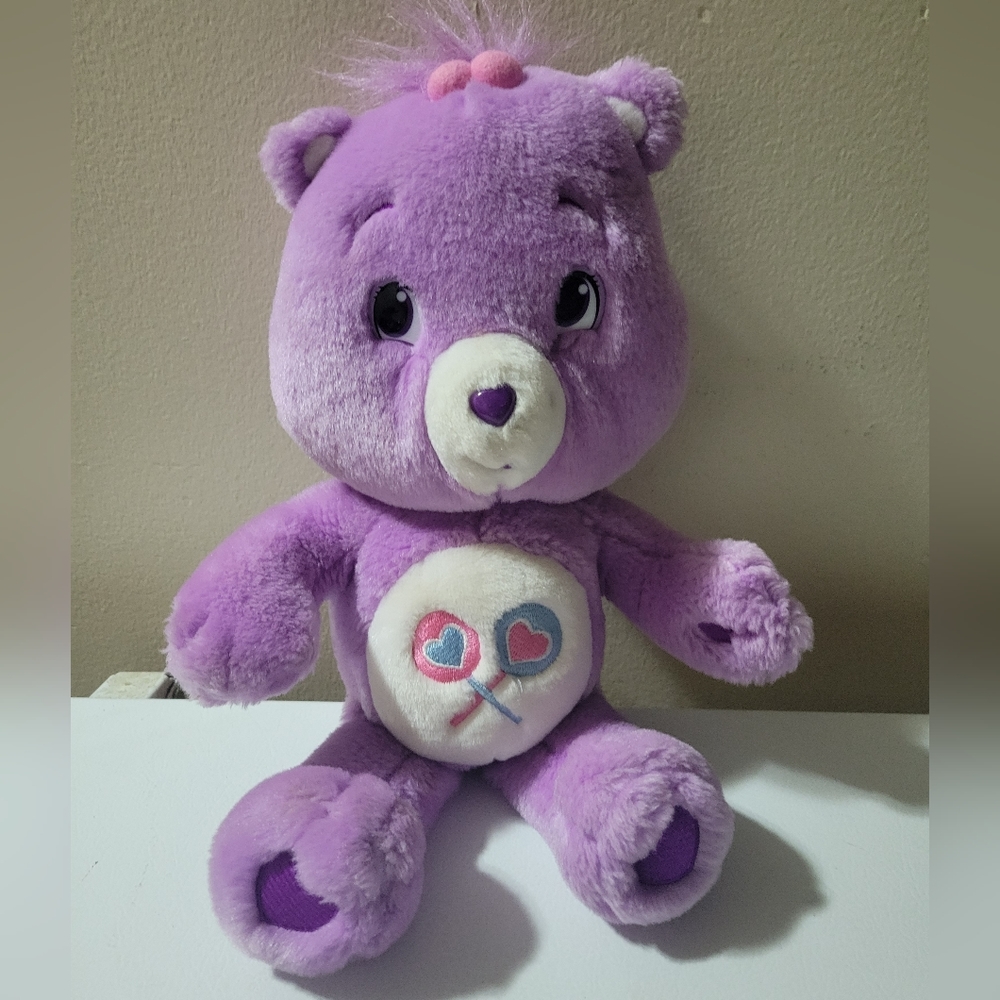 15" Care Bears Share Bear Purple Plush Toy 2007